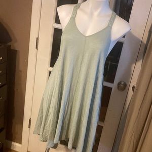 Sage green swing dress